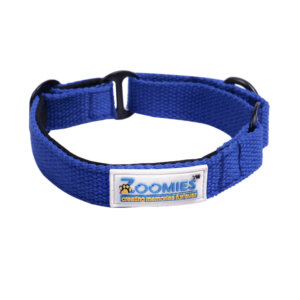 Zoomies Premium Soft Padded Cotton Martingale Collar – Blue