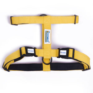 Zoomies Premium Soft Padded Cotton H - Harness - Yellow