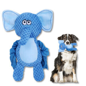 Zoomies Baby Elephant Plush Chew Rope Toy