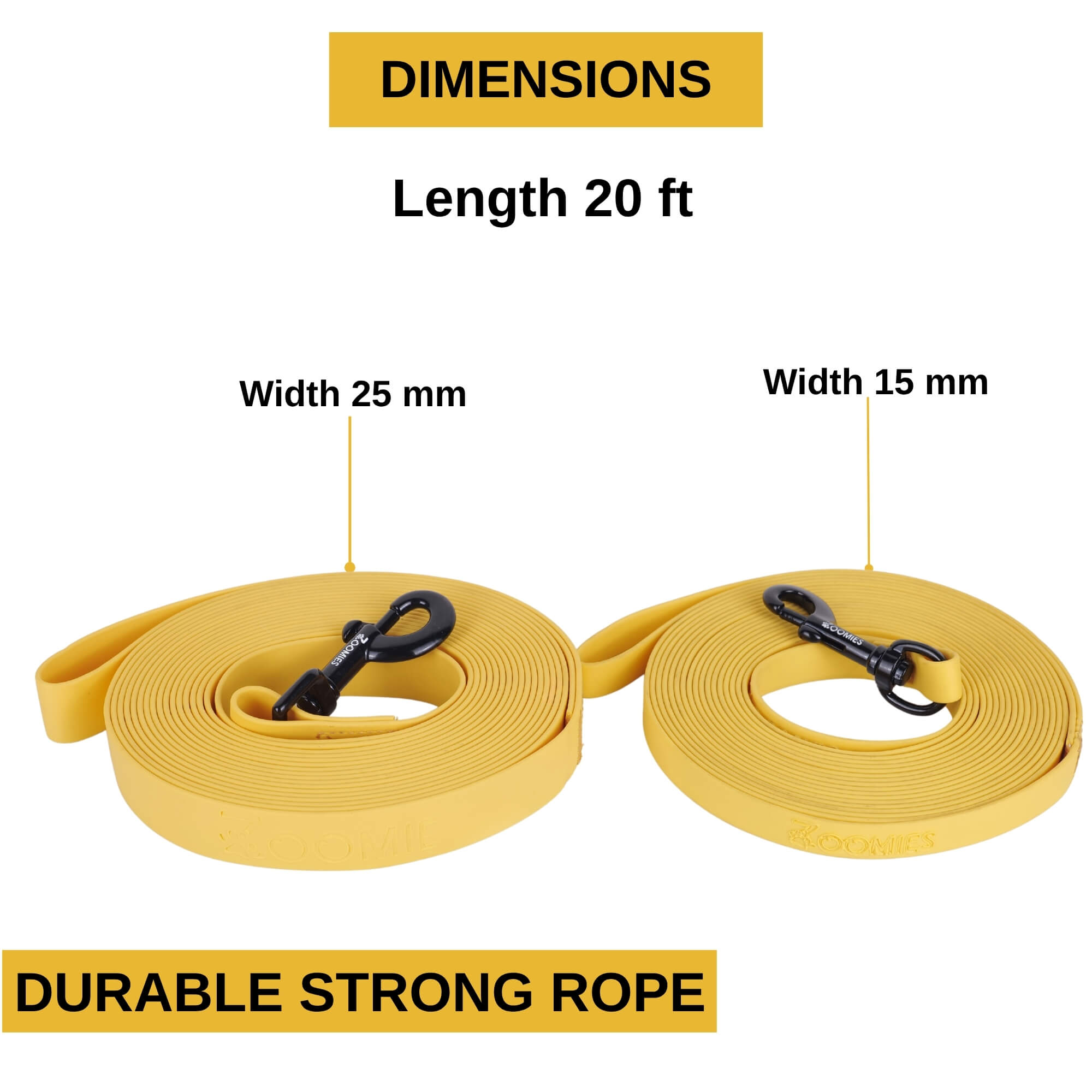 zoomies-Yellow Leash 20 ft-02