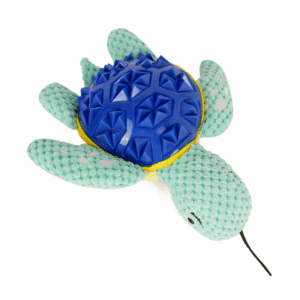 The Zoomies ShellMate Turtle Plush Squeaky Chew Toy is a calm, comforting play companion designed for gentle chewers and cuddle lovers. Crafted with soft yet durable plush fabric, this toy is gentle on teeth and gums, making it ideal for puppies and adult dogs alike. Featuring a built-in squeaker, the ShellMate Turtle keeps dogs engaged during playtime while encouraging interactive fun and curiosity. Its compact, easy-to-grip design makes it perfect for indoor play, light fetch, or cozy snuggle sessions. The plush texture also helps reduce boredom and anxiety, especially during quiet time or when your dog is home alone. Whether your pup enjoys playful squeaks or peaceful cuddles, this turtle toy blends comfort, durability, and engagement—making it an everyday essential for happy, relaxed dogs. Zoomies ShellMate turtle plush toy designed for puppies and adult dogs