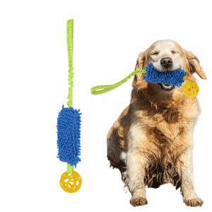 Zoomies Tug With Squeaky Leaky Ball Toy