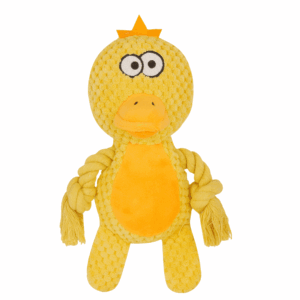 Zoomies Royal Quack Duck plush dog toy ideal for interactive play and stress relief