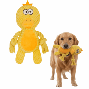 Zoomies Fluffy Duck Plush Chew Rope Toy